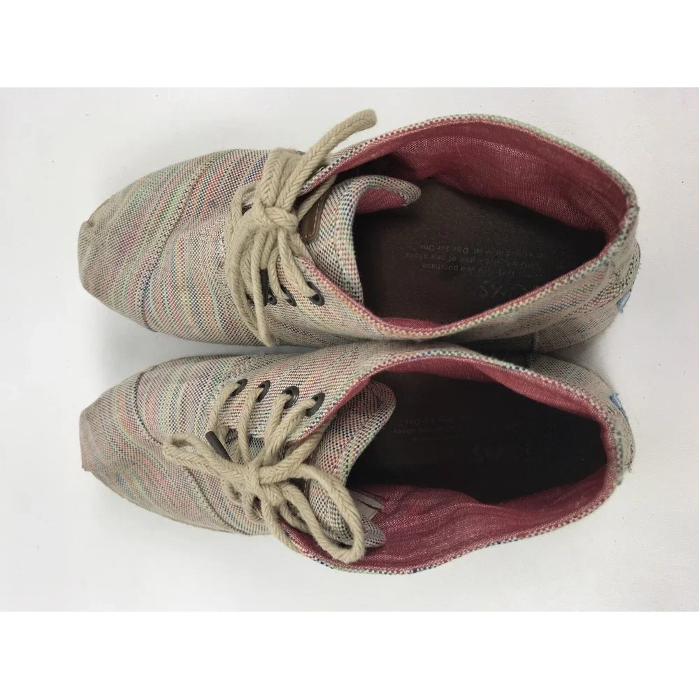 Toms booties canvas